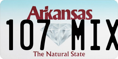 AR license plate 107MIX