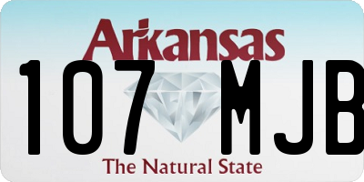 AR license plate 107MJB