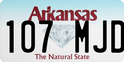 AR license plate 107MJD