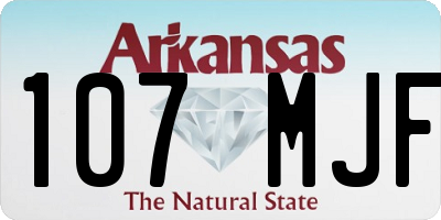 AR license plate 107MJF