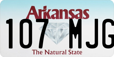 AR license plate 107MJG