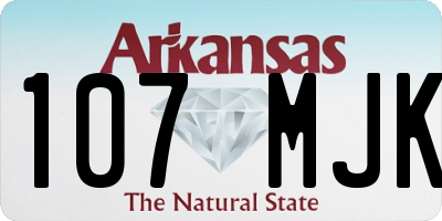 AR license plate 107MJK