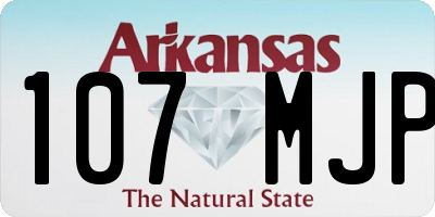 AR license plate 107MJP
