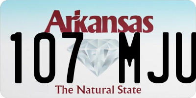 AR license plate 107MJU