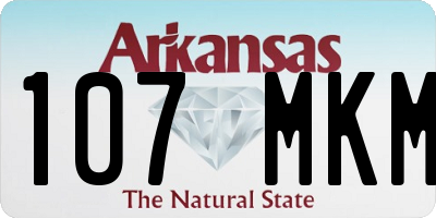 AR license plate 107MKM