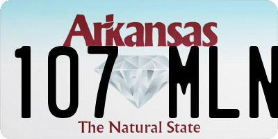 AR license plate 107MLN