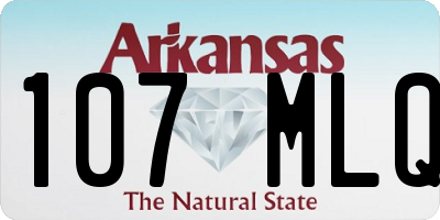 AR license plate 107MLQ