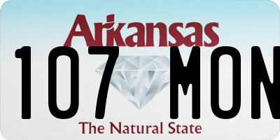 AR license plate 107MON