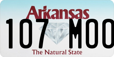 AR license plate 107MOO