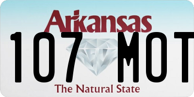 AR license plate 107MOT