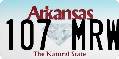 AR license plate 107MRW