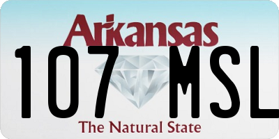 AR license plate 107MSL