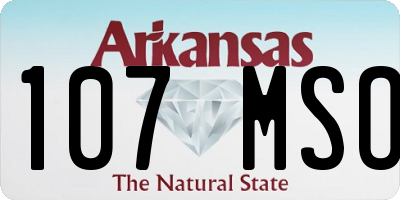 AR license plate 107MSO