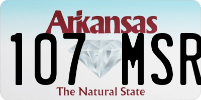 AR license plate 107MSR