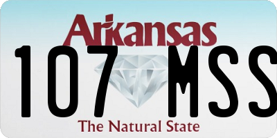 AR license plate 107MSS