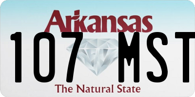 AR license plate 107MST
