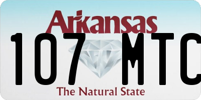 AR license plate 107MTC
