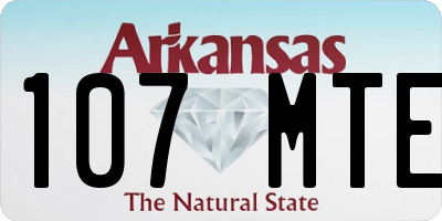 AR license plate 107MTE