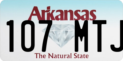 AR license plate 107MTJ