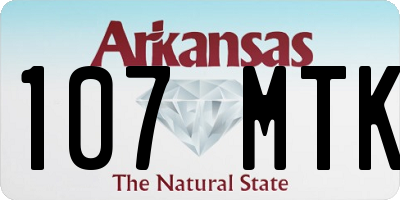AR license plate 107MTK