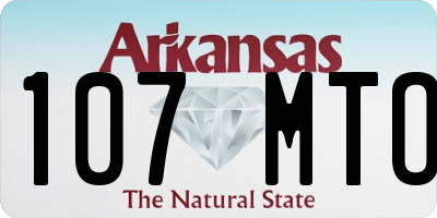 AR license plate 107MTO