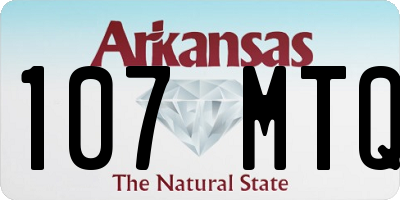 AR license plate 107MTQ