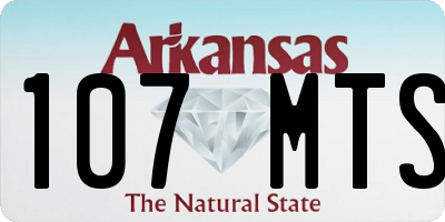 AR license plate 107MTS