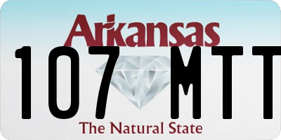 AR license plate 107MTT
