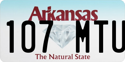AR license plate 107MTU