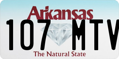 AR license plate 107MTV