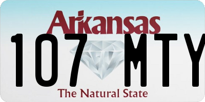 AR license plate 107MTY