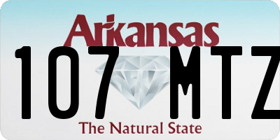 AR license plate 107MTZ