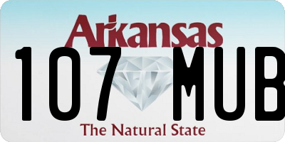 AR license plate 107MUB