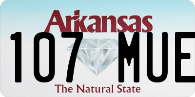 AR license plate 107MUE