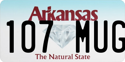 AR license plate 107MUG
