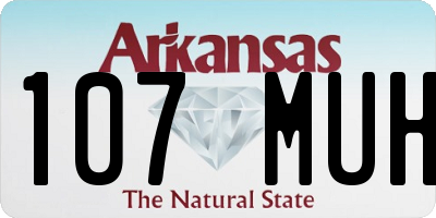 AR license plate 107MUH