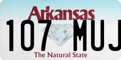 AR license plate 107MUJ