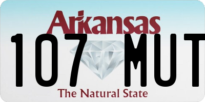AR license plate 107MUT