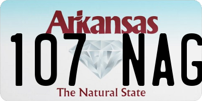 AR license plate 107NAG