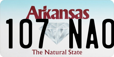 AR license plate 107NAO