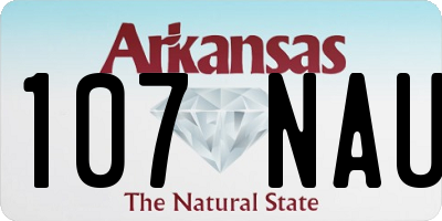 AR license plate 107NAU
