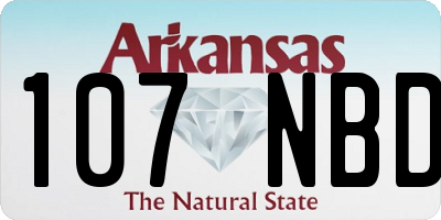 AR license plate 107NBD