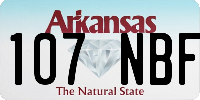 AR license plate 107NBF