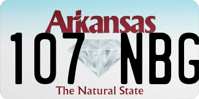 AR license plate 107NBG