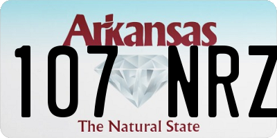 AR license plate 107NRZ
