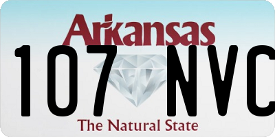 AR license plate 107NVC