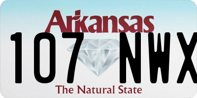 AR license plate 107NWX