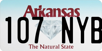 AR license plate 107NYB