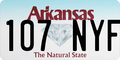 AR license plate 107NYF