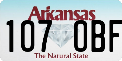 AR license plate 107OBF